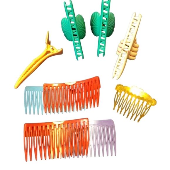 Vintage Goody/Mix 9 Piece Hair Accessories/Clips Lot - Picture 2 of 8